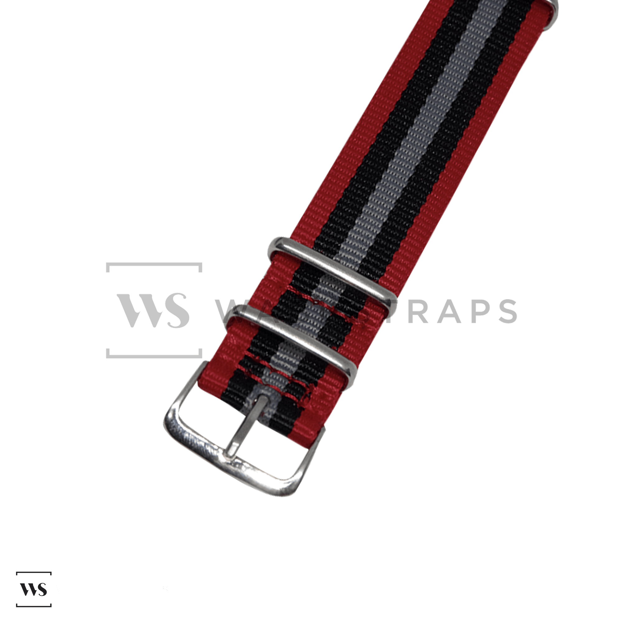 Red, Black & Grey Original British Military Watch Strap