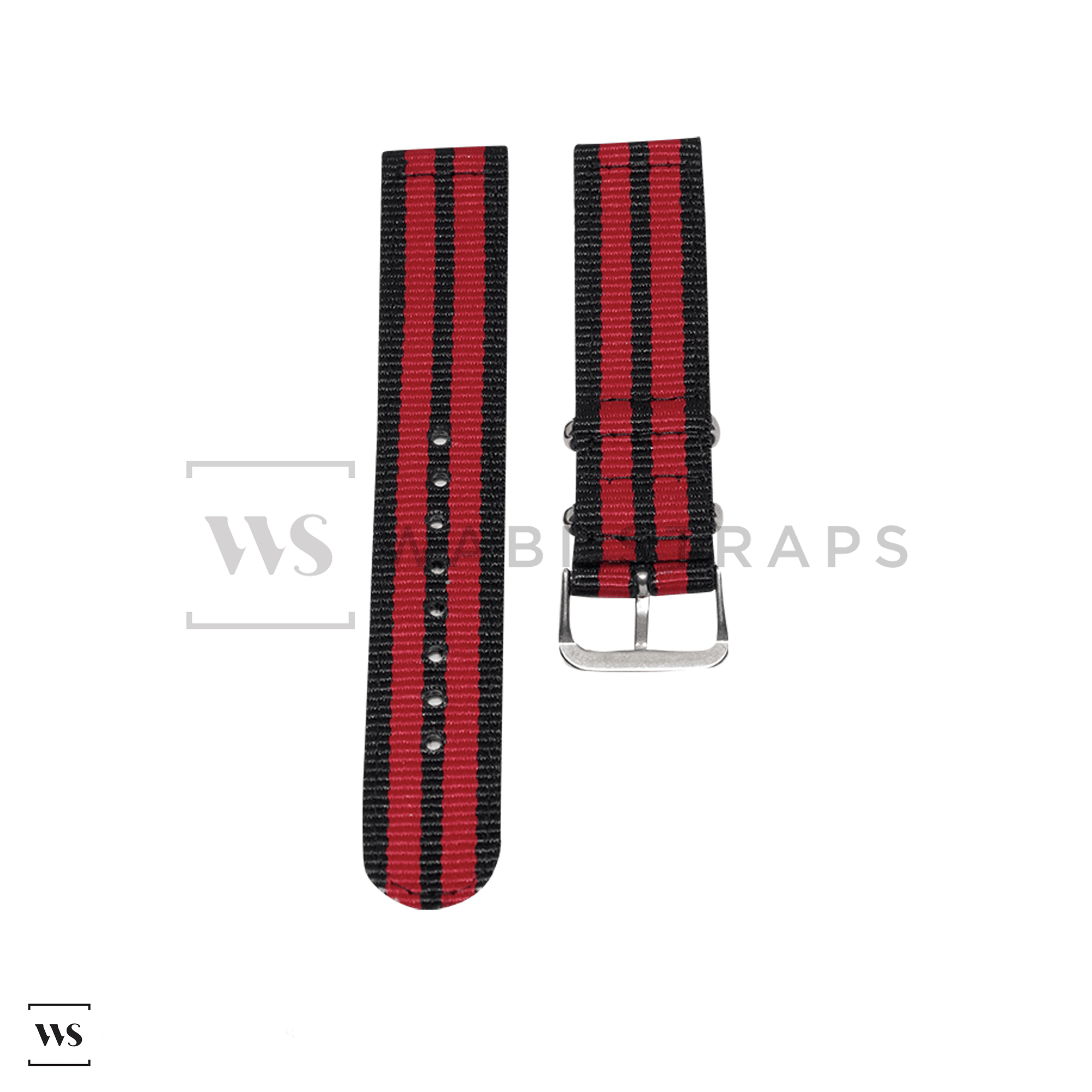 Red & Black Two Piece MilSpec Strap