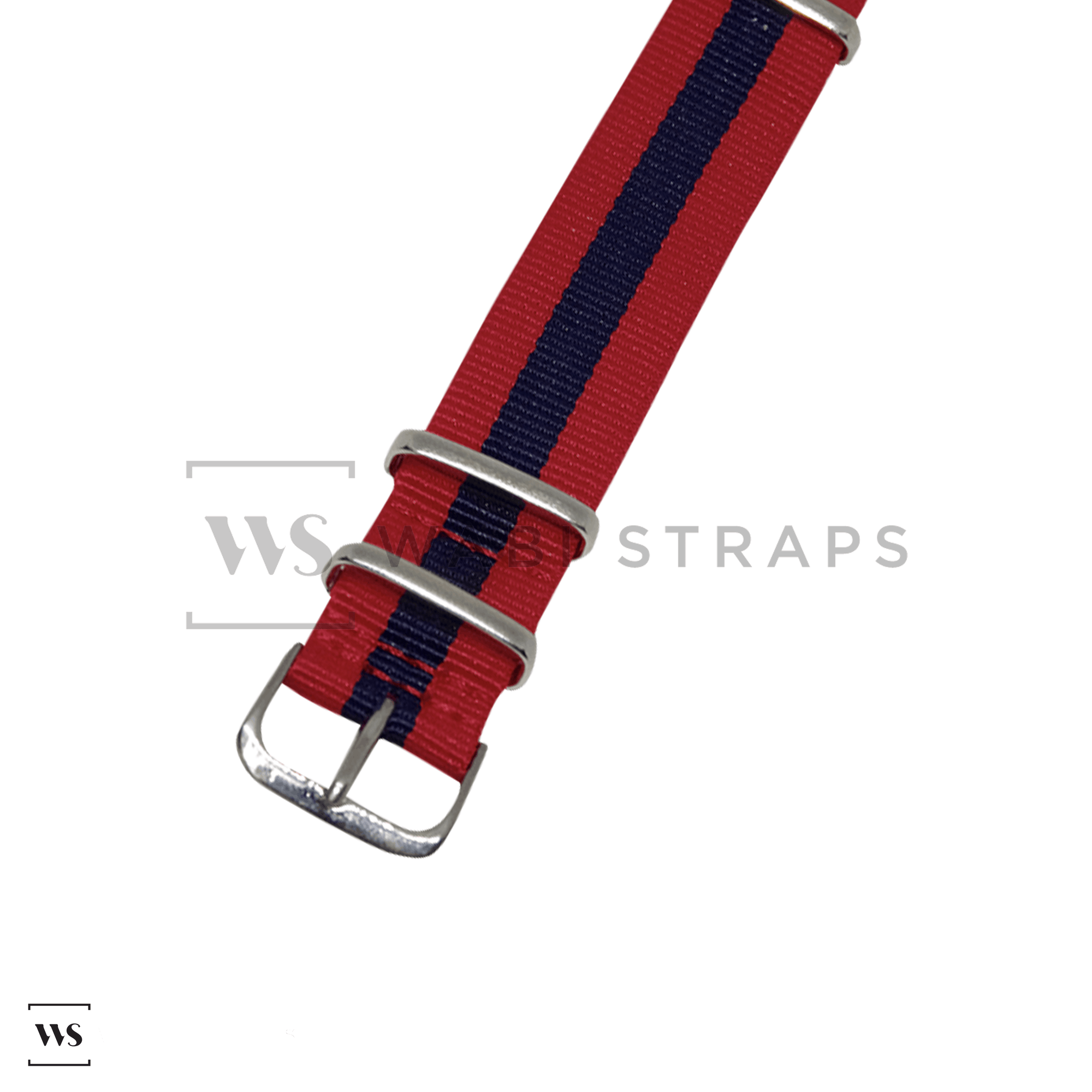 Red & Navy Blue Classic British Military Watch Strap