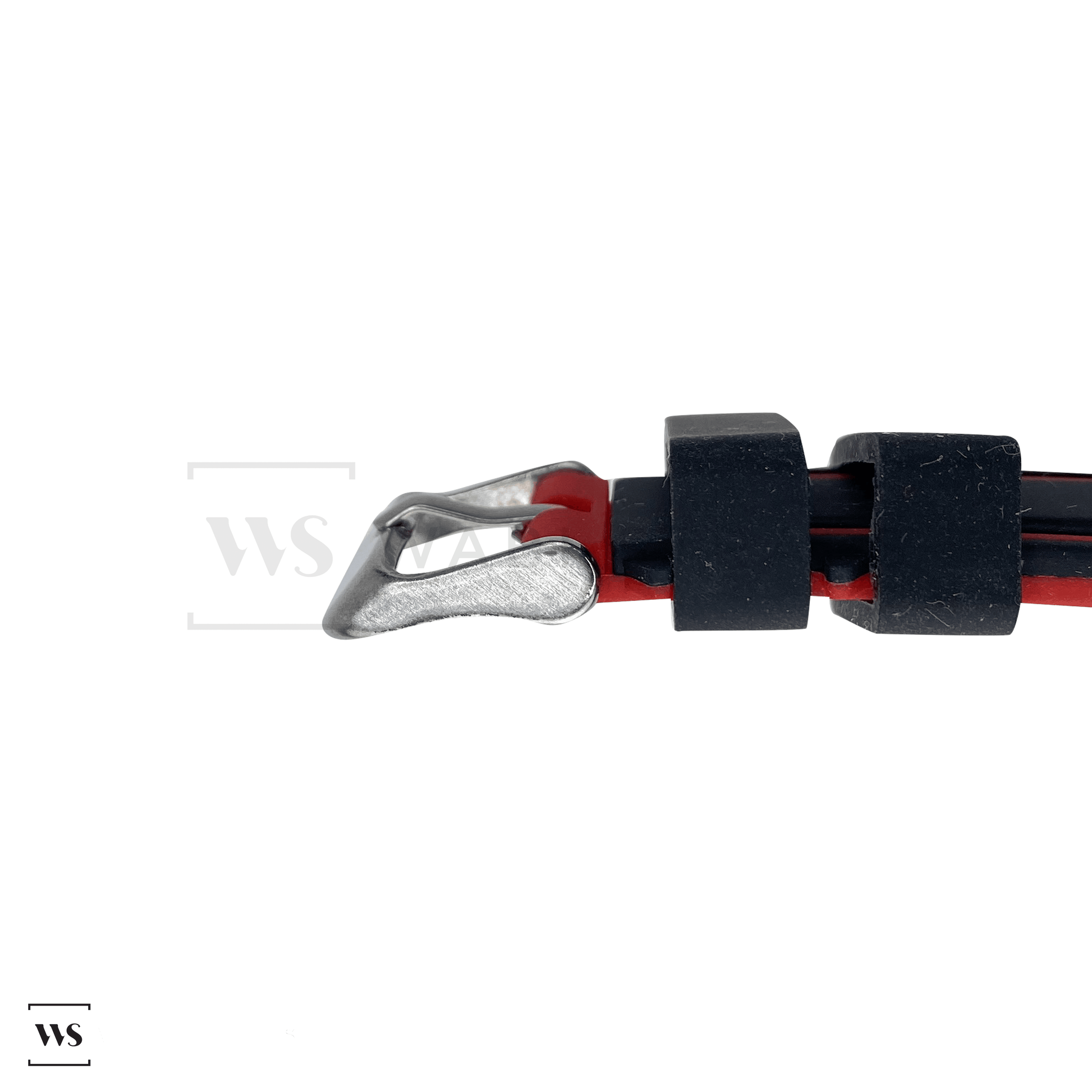 Red Trim Silicone Waterproof Strap Side