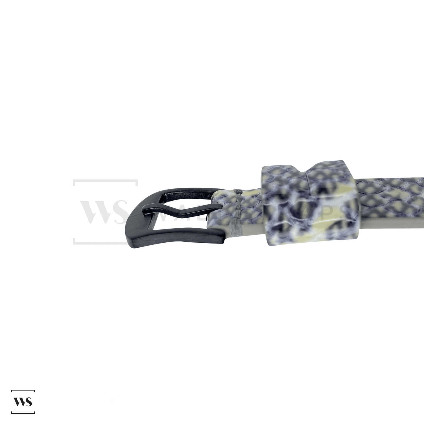 White Shark Rubber Watch Band Side