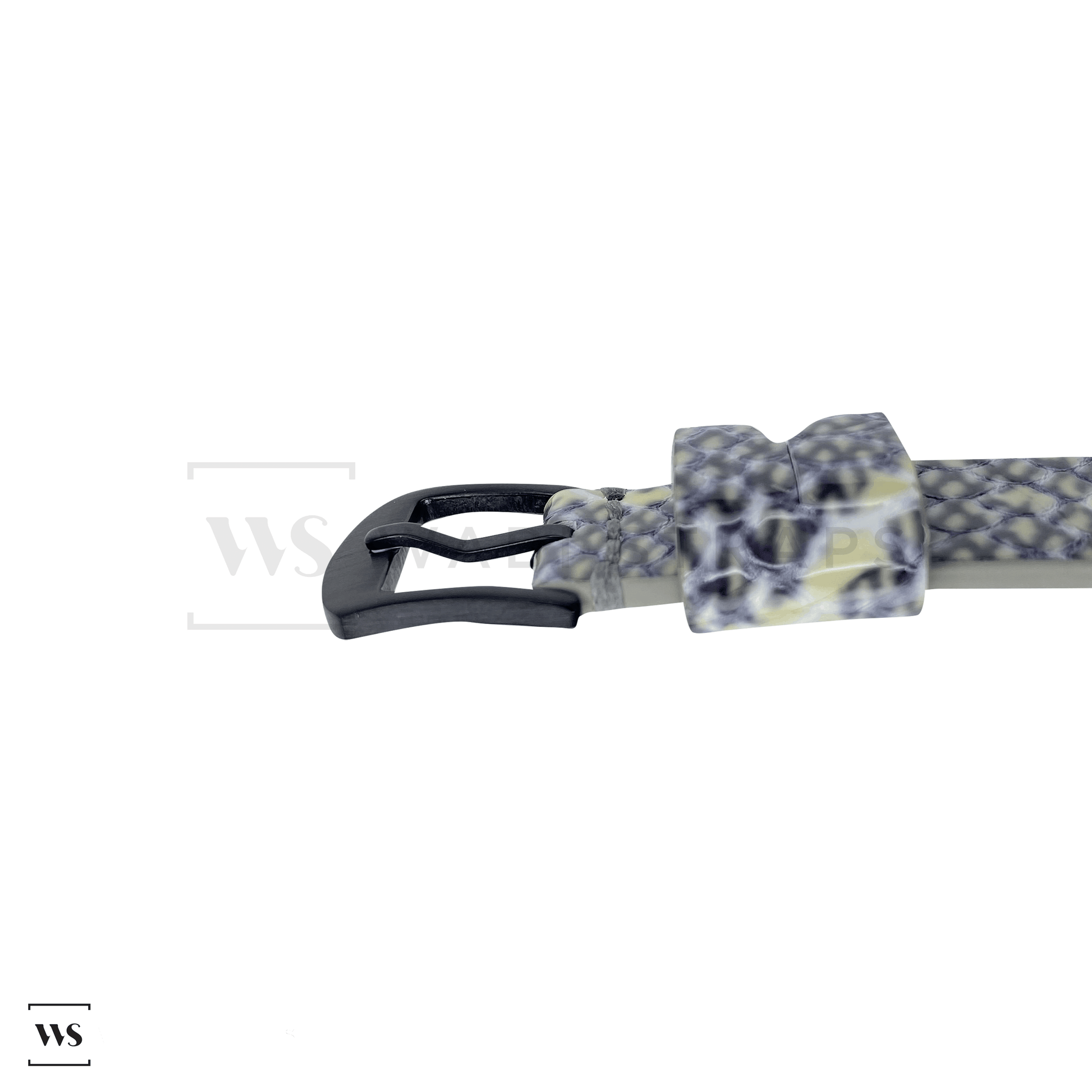 White Shark Rubber Watch Band Side