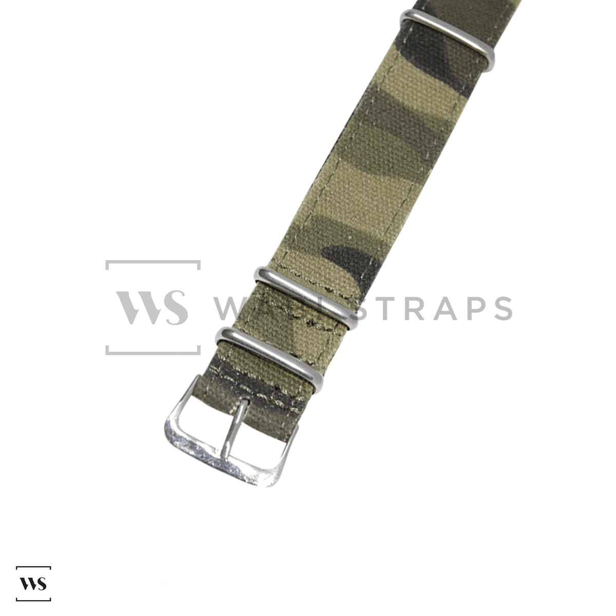 Woodland Tactical British Military Canvas Watch Strap wabistraps