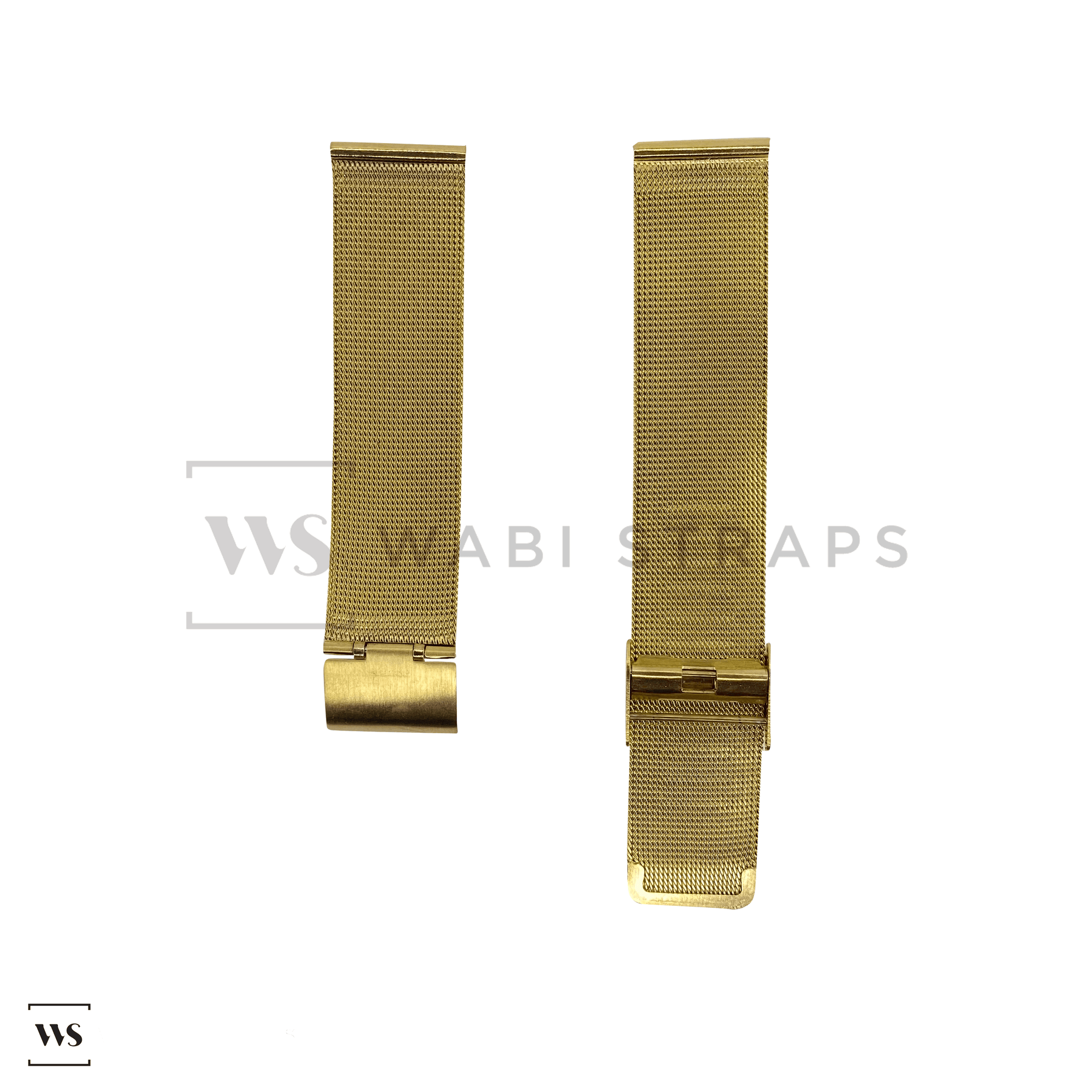 Yellow Gold Milanese Watch Band Round